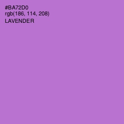 #BA72D0 - Lavender Color Image