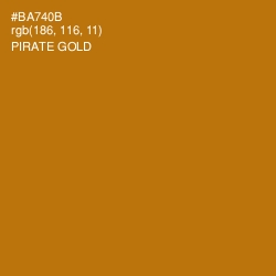 #BA740B - Pirate Gold Color Image