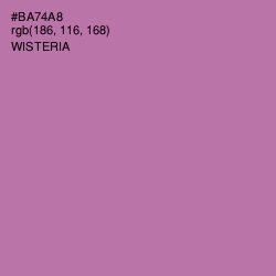 #BA74A8 - Wisteria Color Image