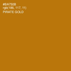 #BA750B - Pirate Gold Color Image