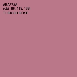 #BA778A - Turkish Rose Color Image