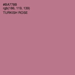 #BA778B - Turkish Rose Color Image