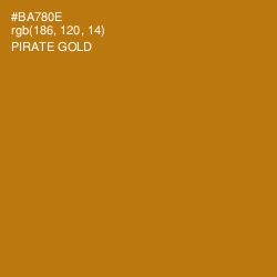 #BA780E - Pirate Gold Color Image
