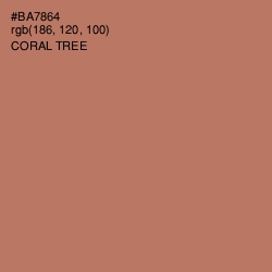 #BA7864 - Coral Tree Color Image