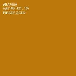 #BA790A - Pirate Gold Color Image