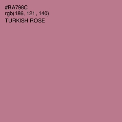 #BA798C - Turkish Rose Color Image