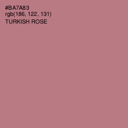 #BA7A83 - Turkish Rose Color Image