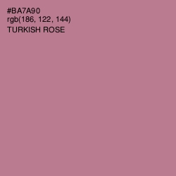 #BA7A90 - Turkish Rose Color Image