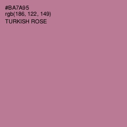 #BA7A95 - Turkish Rose Color Image