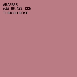 #BA7B85 - Turkish Rose Color Image