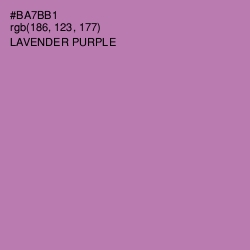 #BA7BB1 - Lavender Purple Color Image