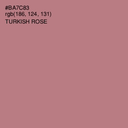 #BA7C83 - Turkish Rose Color Image