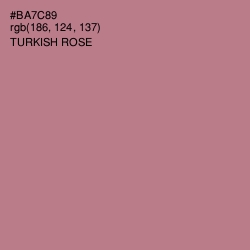 #BA7C89 - Turkish Rose Color Image