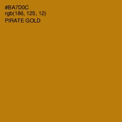 #BA7D0C - Pirate Gold Color Image