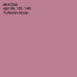 #BA7D92 - Turkish Rose Color Image