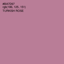 #BA7D97 - Turkish Rose Color Image