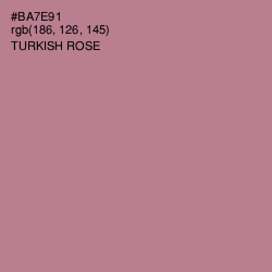 #BA7E91 - Turkish Rose Color Image