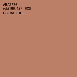 #BA7F66 - Coral Tree Color Image