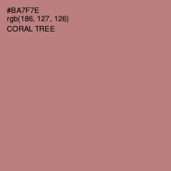 #BA7F7E - Coral Tree Color Image