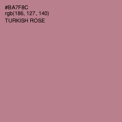 #BA7F8C - Turkish Rose Color Image