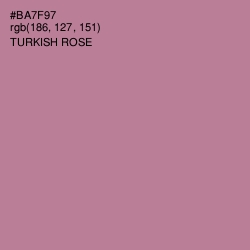 #BA7F97 - Turkish Rose Color Image