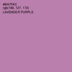 #BA7FAC - Lavender Purple Color Image