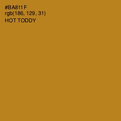 #BA811F - Hot Toddy Color Image
