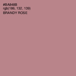 #BA848B - Brandy Rose Color Image