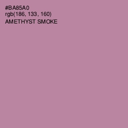#BA85A0 - Amethyst Smoke Color Image