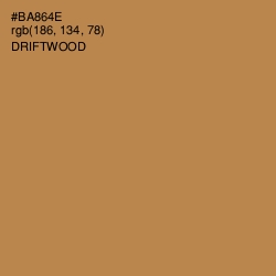 #BA864E - Driftwood Color Image