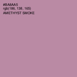 #BA8AA5 - Amethyst Smoke Color Image