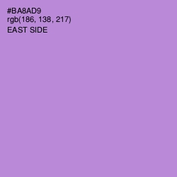 #BA8AD9 - East Side Color Image