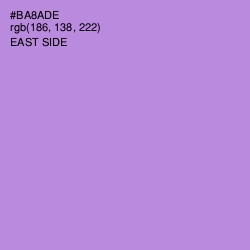 #BA8ADE - East Side Color Image