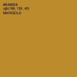 #BA8B28 - Marigold Color Image