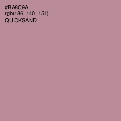 #BA8C9A - Quicksand Color Image