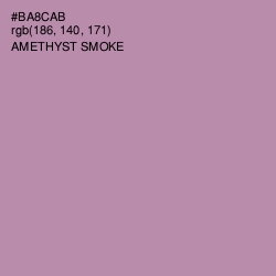 #BA8CAB - Amethyst Smoke Color Image