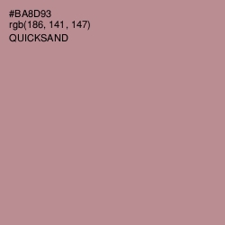 #BA8D93 - Quicksand Color Image