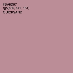 #BA8D97 - Quicksand Color Image