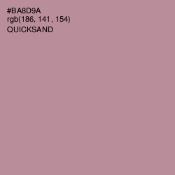 #BA8D9A - Quicksand Color Image