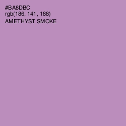 #BA8DBC - Amethyst Smoke Color Image