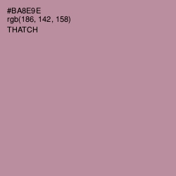 #BA8E9E - Thatch Color Image