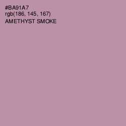 #BA91A7 - Amethyst Smoke Color Image