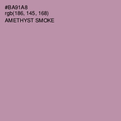 #BA91A8 - Amethyst Smoke Color Image