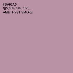 #BA92A5 - Amethyst Smoke Color Image