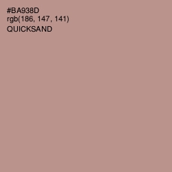 #BA938D - Quicksand Color Image