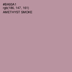 #BA93A1 - Amethyst Smoke Color Image