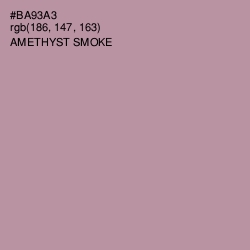 #BA93A3 - Amethyst Smoke Color Image