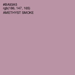 #BA93A5 - Amethyst Smoke Color Image