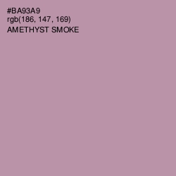 #BA93A9 - Amethyst Smoke Color Image