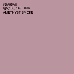 #BA95A0 - Amethyst Smoke Color Image